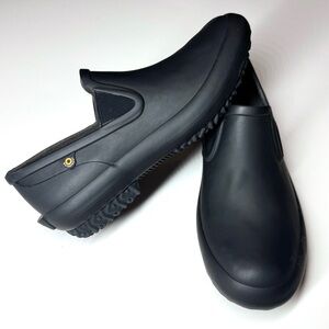 BOGS Women's Patch Slip-On Slides Everyday Shoes-Black waterproof Size- 6